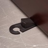 Guranko Doorstop, TPR Material, Soft and Scratch Resistant, Anti-Slip Knurled