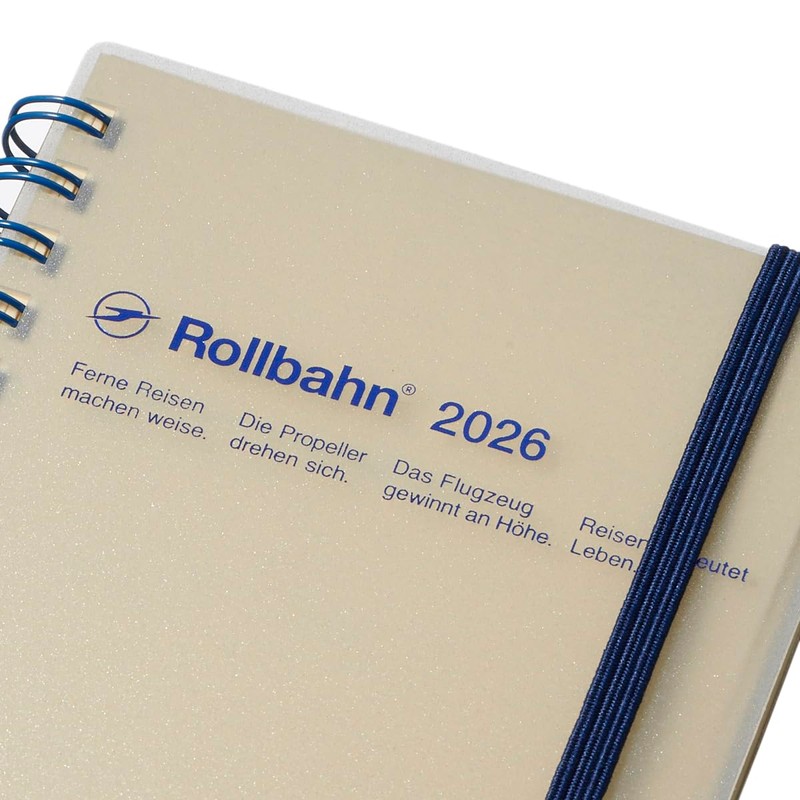 Delfonics 2026 Diary / Starts October 2025 Rollbahn Diary Clear