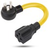 12AWG Right-Angle 15 Amp Household AC Plug to 20 Amp