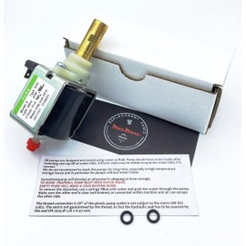 MacMaxe ULKA Model E Type EX5 – Solenoid Vibratory Water Pump with with Two Seal OR 2025 – 1/1 min ON/OFF, 120V 60Hz 41W, Brass Shaft – Replacement for Rancilio Silvia Espresso Machine