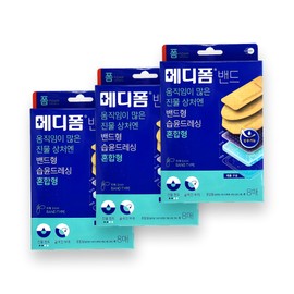Mediform Band Thickness 1mm Wet Dressing Mixed Type 24 Sheets (8 Sheets x 3) / 메디폼 밴드 두께1mm 습윤 드레싱 혼합형 24매(8매X3개)