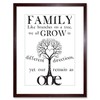 Wee Blue Coo QUOTE FAMILY ROOTS B&W HEART TREE THREE