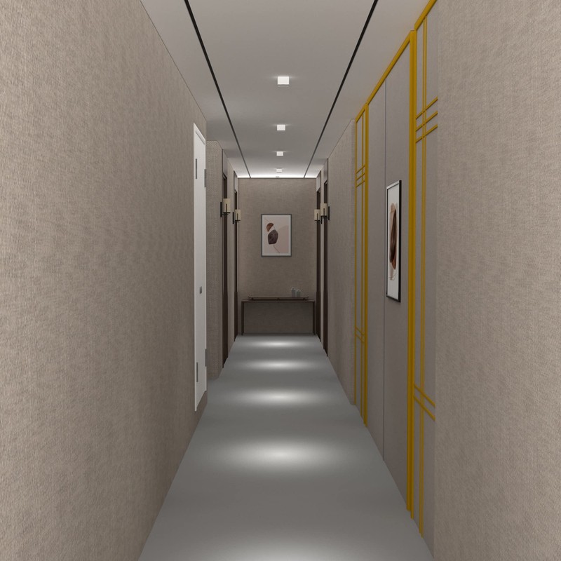 FOOC LED Surface Mounted Light Flat with Large Light Surface