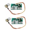Create idea 2Pcs 4-Pin 8-Wege-Lüfterdrehzahlregler 60x35x16mm 12V für Computer