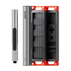 HOTO SNAPBLOQ™ D-A03 Electric Mini Drill Pen with 20 Bits,Brushless Motor, 3-Speed USB-C Rechargeable Electric Hand Drill, LED Light, Resin Drill Set for Jewelry Making, Wood, Plastic, Diy