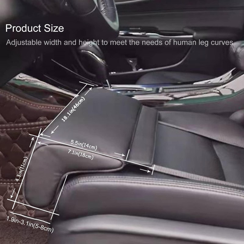 Sanbuildrro Car Leg Extender Leg Support Cushion for Car Driver