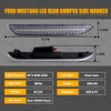 Nrgedzam LED Side Marker Lights Rear White Bumper Fender Marker