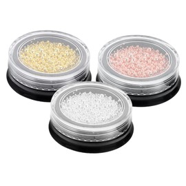 Beavorty Mixed Beads for Nail Art Decoration Manicure Accessories for Natural and Fake Nails