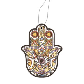 2x Duftbaum mit Fatimas Hand Motiv, Auto Duftspender, Duftbaum Auto tuning, Lufterfrischer, Duftanhänger Auto, Duftbaum Set Auto