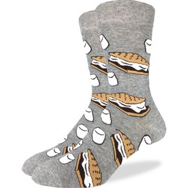 Good Luck Sock Men's Smores Socks, Adult, Shoe Size 7-12
