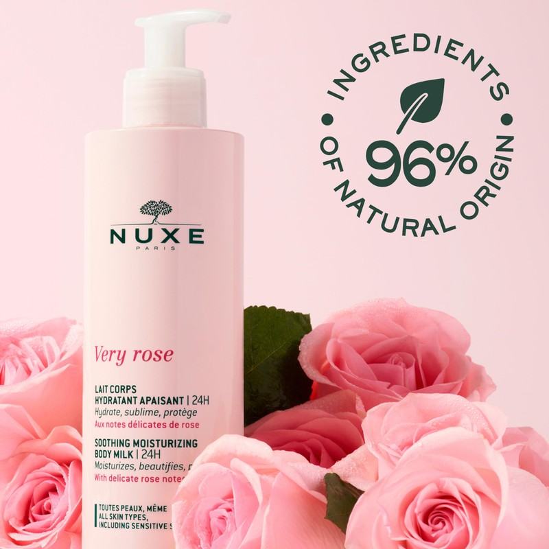 NUXE Very Rose Soothing Moisturising Body Milk 24H, 400 ml