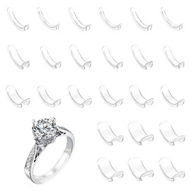Invisible Ring Size Adjuster, Invisible Ring Size Adjuster, Suitable for All Types of Loose Rings, Suitable for Men and Women, Pack of 24, TPU