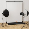 WASJOYE Retractable White Backdrop Screen - 79 x 59 in