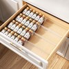 MUDEELA Clear Spice Drawer Organizer, 4 Tier- 2 Set (8
