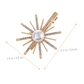 Baluue 4pcs Hair Clips for Women Elegant Hair Accessories Rhinestone Flower Design for Weddings and Parties Keep Tidy and Stylish