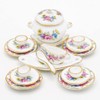 Odoria 1/12 Scale Miniature Dinnerware Set 17Pcs Dollhouse Accessories, Pink