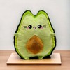 moodrush® Avocado Cat Plush Toy Kawaii Kitty Plush Fabric and