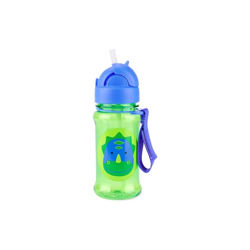 Skip Hop Toddler Sippy Cup with Straw, Zoo Straw Bottle