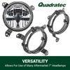 Quadratec 7" Headlight Adapter Bracket - Fits Jeep Gladiator JT,