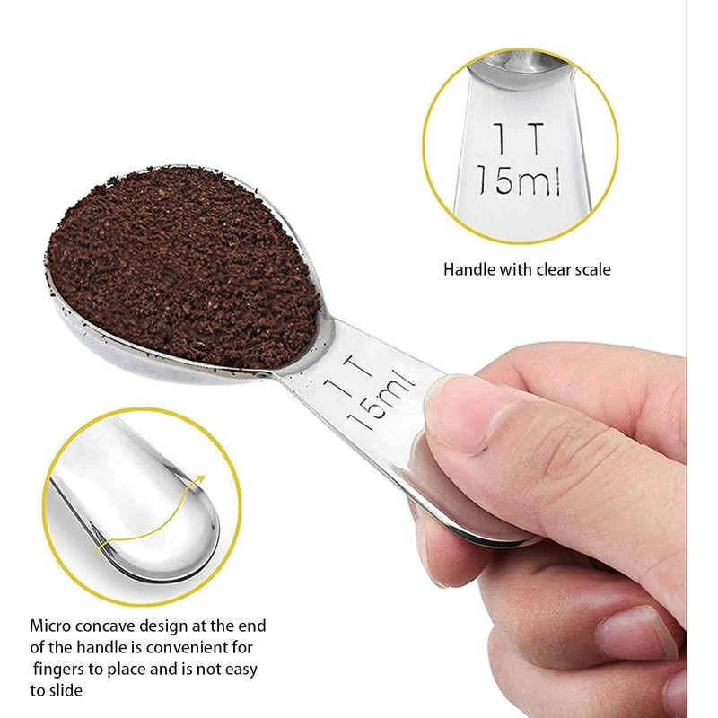 Coffee Scoop - Stainless Steel Coffee Scoop 15ml Coffee Measuring
