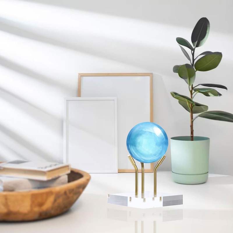 Hipiwe Gold Metal Arm Display Stand Easel with Acrylic Base