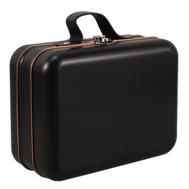 Alipis Mini Suitcase Iron Vintage Storage Box Black Decorative Box for Boys and Girls Toys Cosmetics Electronics and Tools