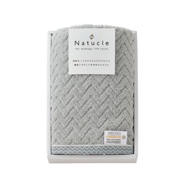 Matsui Corporation NATURAL N-80106 Non-Twist Face Towel, Gray