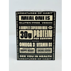 Kreatures of Habit MEAL ONE | Overnight & Instant Superfood Protein Meal Replacement | Gluten Free, Dairy Free, 30g of Plant Based Protein, With No Added Sugar (7 Pack, Variety)