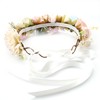 PoshMyra Easter Bunny Flower Crown Spring Floral Headpiece Pink Purple