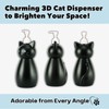 Cat-Shaped Dispenser 32 oz/950㎖ White & Black with 3 Dispenser