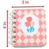 YIKANGHENG Cute Small Spiral Notebook, 4 Pcs 4 Inch x