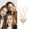 Zysta 3PCS Best Friends Forever Necklaces for 3 Stainless Steel