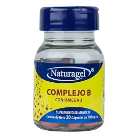 Naturagel Complejo B Con Omega 3 700 Mg 30 Capsulas Sfn                                                                                               