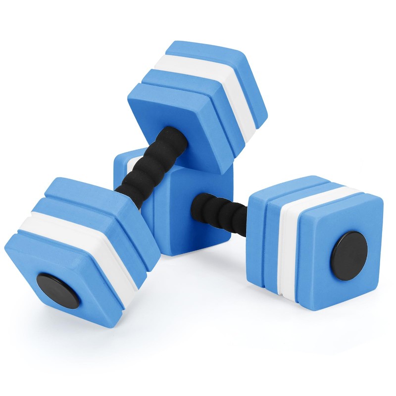 2 Pack Aquatic Exercise Dumbbells Swim Dumbbells High Density EVA