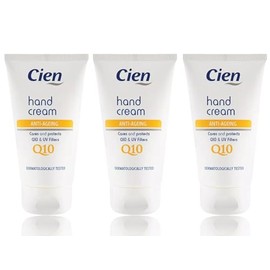 3x Lidl - Cien | Anti Aging Hand Cream with Q10 & UV Filters | 75 mL Each