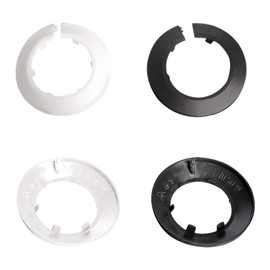 Pipe Cover Decoration PP Pipe Cover Collar Radiator Escutcheon Water Pipe Wall Cover White 4 Pcs-White-0.86"