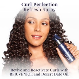 MONAT Curl Perfection™ Refresh Spray, Second-Day Curl Reactivator, Rehydrates & Defines Curls, Reduces Frizz, Enhances Bounce, Volume & Shine, with REJUVENIQE® & Desert Date Oil, 134 ml/4.5 fl oz