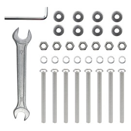 Antrader Bed Frame Bolts and Nuts Kit,Screws Bolts and Nuts Assortment Kit Universal Headboard or Footboard Hardware Bed Frame Hardware