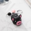 YYaaloa 3pcs Piggy Design Keychains Led Keychains Flashlight Sound Rings
