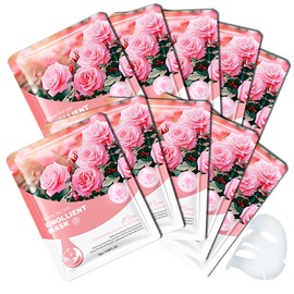 Hydrating Face Mask Set,10 Combo Pack Moisturizing Facial Sheet Masks Set for Women & Men,All Skin Type(A)