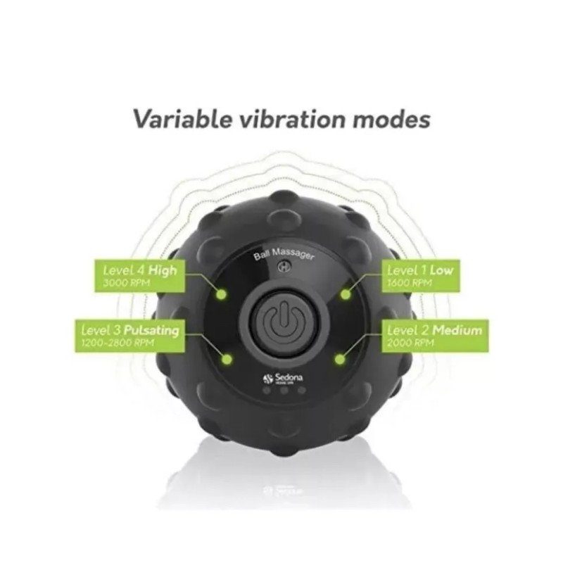 Sedona, 4 Speed Vibrating Massage Ball, Rechargeable Texture