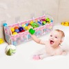 Bath Toy Storage Bag,Large Capacity 3 Compartments Bathtub Toy Storage,Bath
