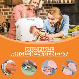 VARKAGE Pack of 2 Sewing Tools Accessories Magnetic Guide Ruler Sewing Ruler Magnet Machine Guide Magnetic Hemming Guide Tool Magnetic Hemming Tool Sewing Accessories Tool Handle