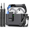 Inesore Compatible with AirPods 4th Generation Case,with Cleaner kit,Automatic Snap