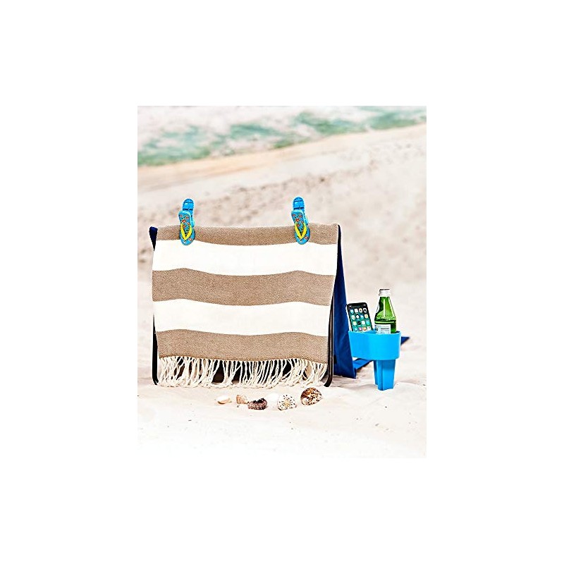 The Lakeside Collection Towel Clips and Beach Caddy - Flip