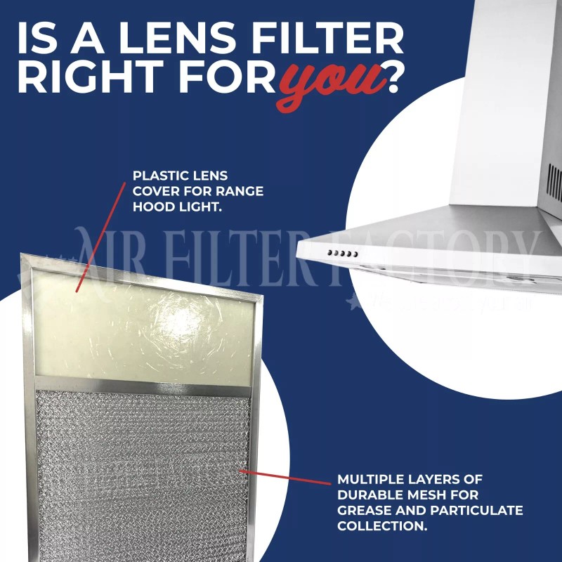 Air Filter Factory Compatible With Rangaire 610027 Range Hood Aluminum