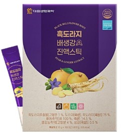 Domestic black bellflower pear ginger stick essence Daewoong Life Science / 국내산 흑도라지배생강스틱 진액 대웅생명과학