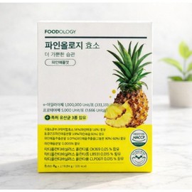 Foodology Pineology Fermentation Enzyme Pineapple Flavor, 28 Servings, 1 Piece / 푸드올로지 파인올로지 발효 효소 파인애플맛, 28회분, 1개