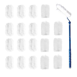 JINYUDOME Disposable Dusters With 1 Long Handle + 20 Duster Refills,Disposable Cleaning