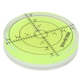 Uadme Round Level Bubble, 60mm Measuring Tool with Scale for Camera Platform Balance